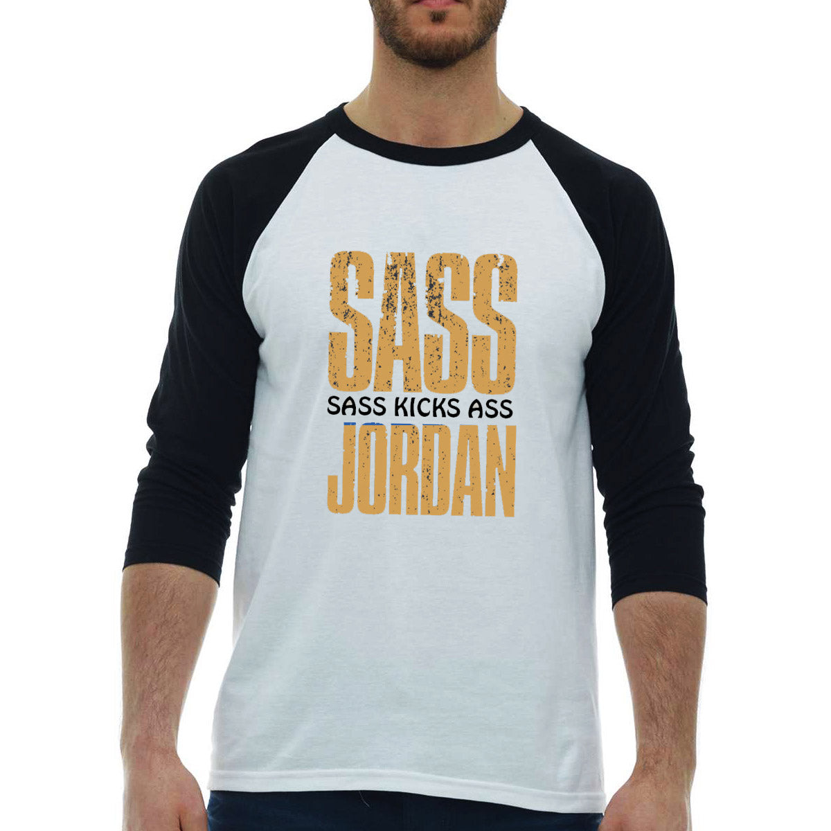 Sass Kicks Ass Raglan