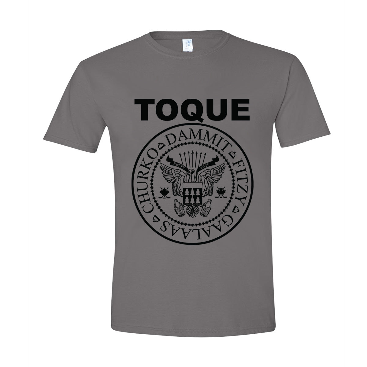 Black Logo Charcoal T