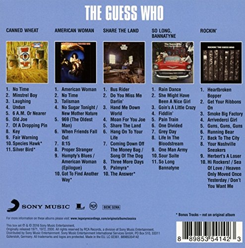 THE GUESS WHO Original Album Classics Box Set
