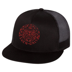 Snapback hat with patch